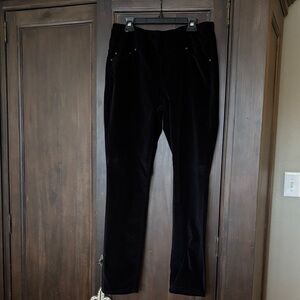 Jag Black Velvet pull-on pants high rise skinny